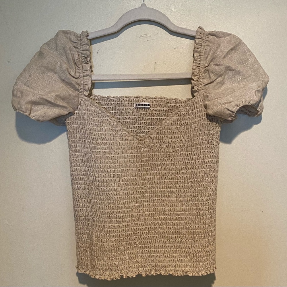 Reformation Top / Blouse - Tan